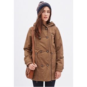 Forever 21 Double Breasted Parka